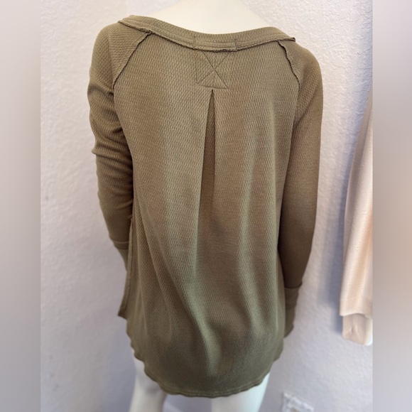 We the Free Snowy Thermal Shirt in Sunstone - Picture 6 of 13